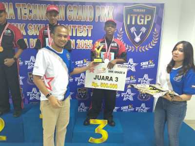 Sabet Juara 3 pada Ajang Yamaha Skill Contest 2025