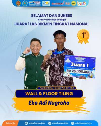 Sabet 1 Emas 1 Perunggu di ajang LKS Dikmen 2025